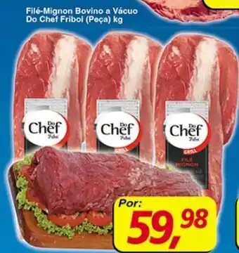 Supermercados Guanabara File Mignon Bovino a vacuo Do Chef Friboi 1kg oferta