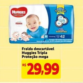 Mercado Extra Fralda Descartavel Huggies Tripla Protecao mega oferta