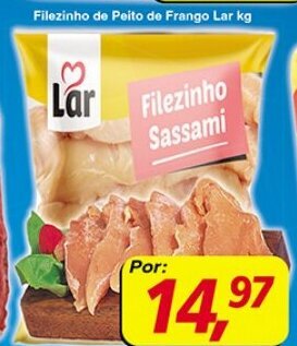 Filezinho de Peito de Frango Lar 1kg