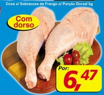 Supermercados Guanabara Coxa c/ Sobrecoxa de Frango c/ Porcao Dorsal 1kg oferta