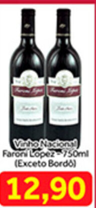 Shibata Supermercados Vinho Nacional Faroni Lopez 750ml oferta