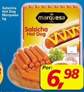 Supermercados Guanabara Salsicha Hot Dog Marquesa 1kg oferta