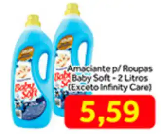 Shibata Supermercados Amacinate p/roupas Baby Soft 2L oferta