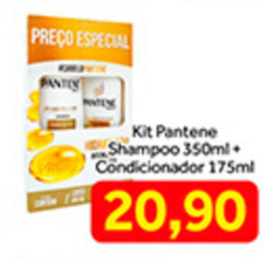 Shibata Supermercados Kit Pantene Shampoo 350ml + Condicionador 175ml oferta