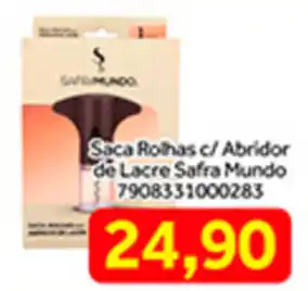Saca Rolhas c/ Abridor de Lacre Safra Mundo