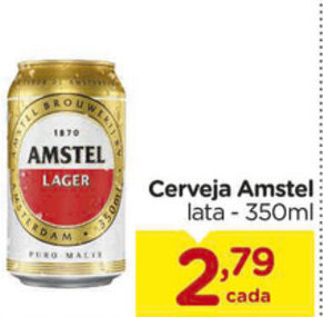 Cerveja Amstel lata 350ml