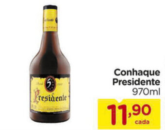 Carrefour Conhaque President 970ml oferta