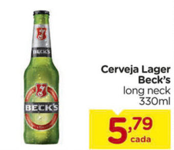 Cerveja Lager Beck's 330ml