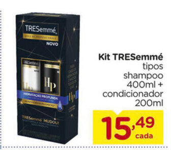Carrefour Kit TRESemme Shampoo 400ml + Condicionador 200ml oferta