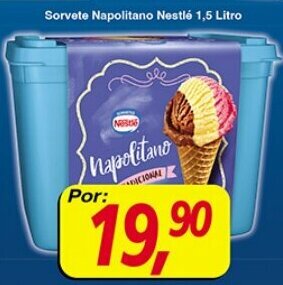 Supermercados Guanabara Sorvete Napolitano Nestle 1.5L oferta
