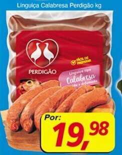 Supermercados Guanabara Linguica calabresa Perdigao 1kg oferta