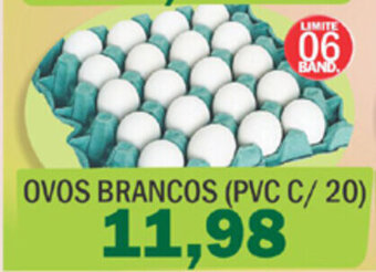 Supermercados Mendonça Ovos Brancos Pvc c/20 oferta