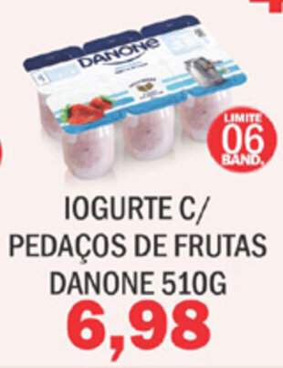 Iogurte c/ pedacos de frutas Danone 510g