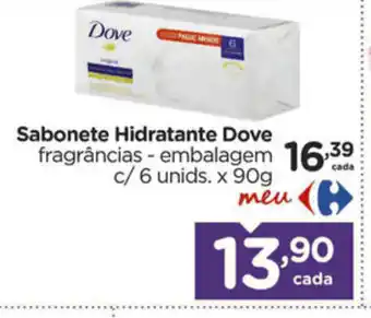 Carrefour Sabonete Hidratante Dove c/ 6 unids. x 90g oferta