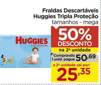 Carrefour Fraldas Descartaveis Huggies Tripla Protecao oferta