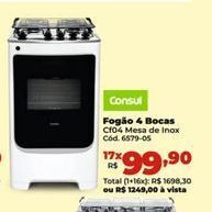 Lojas Becker Fogão a gás 4 bocas oferta