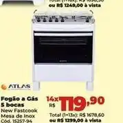 Lojas Becker Fogão a gás 5 bocas oferta