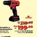 Lojas Becker Furadeira e parafusadeira oferta