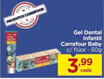 Carrefour Gel dental Infantil Carrefour Baby 50g oferta