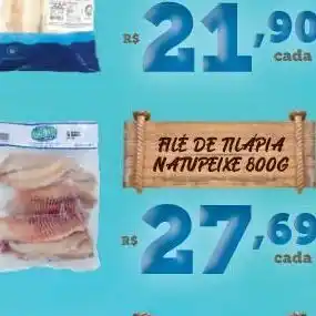 Bahamas Supermercados Filé de tilápia oferta