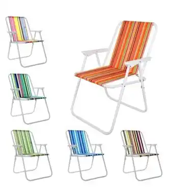 Freitas Varejo Cadeira de praia retrátil útil bazar 10x55x77cm ub4839 oferta