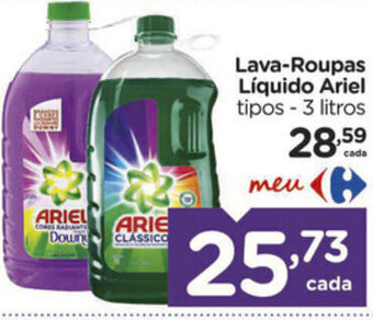 Carrefour Lava roupas Liquido Ariel 3L oferta