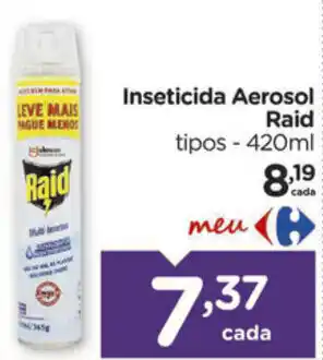 Carrefour Inseticida Aerosol Raid 420ml oferta