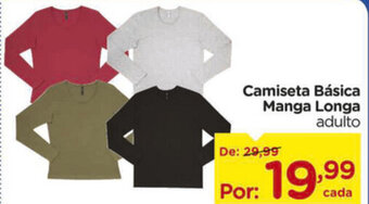Carrefour Camiseta Basica Manga Longa oferta