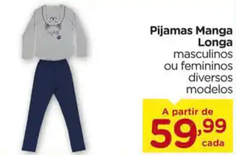 Carrefour Pijamas Manga Longa oferta