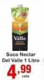 Rossi Supermercado Suco Nectar Del Valle 1L oferta