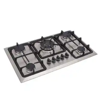 Cooktop a gás bivolt 5 bocas metal inox fischer