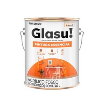 Comjol Tinta acrílica pintura essencial 3,6l branco glasu oferta