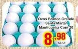 Rossi Supermercado Ovos Branco Grande Santa Marta Mantiqueira com 20 oferta