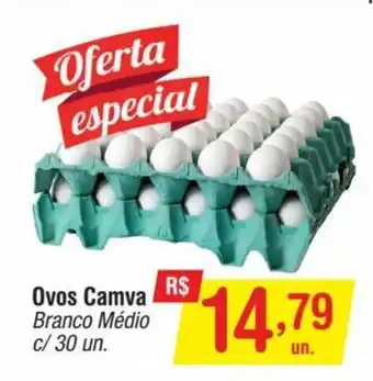 Fort Atacadista Ovos Camva Branco Medio c/30 un oferta