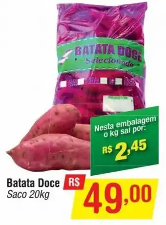Fort Atacadista Batata Doce 20kg oferta