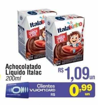 Fort Atacadista Achocolatado Liquido Italac 200ml oferta