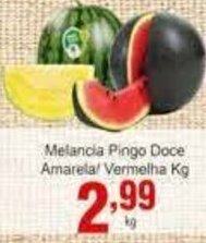 Melancia Pingo Doce Amarela/ Vermelha 1kg