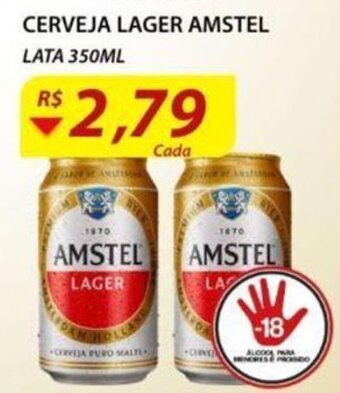 Assaí Atacadista Cerveja Lager Amstel 350ml oferta