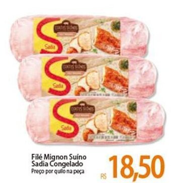 Atacadão File MIgnon Suino Sadia Cong. oferta