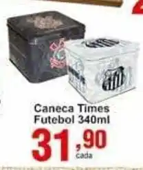 Caneca Times Futebol 340ml