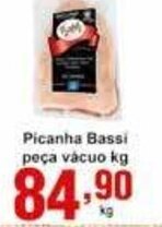 Rossi Supermercado Picanha Bassi peca vacuo 1kg oferta
