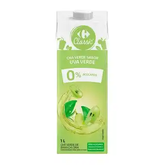 Carrefour Chá verde com uva verde classic 1 l oferta