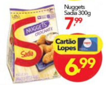 Lopes Supermercados Nuggets Sadia 300g oferta