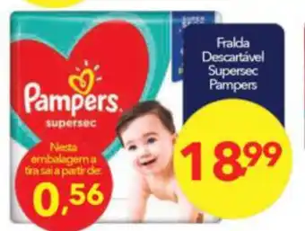 Fralda Descartavel Supersec Pampers