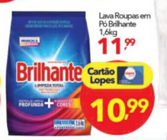 Lopes Supermercados Lava Roupas em po Brilhante 1.6kg oferta