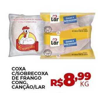 Supermercados Myatã Coxa c-sobrecoxa de frango cong. canção-lar oferta