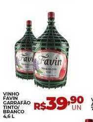 Supermercados Myatã Vinho favin garrafão tinto - branco oferta