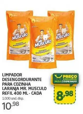 Limpador desengordurante para cozinha laranja mr. musculo refil - cada