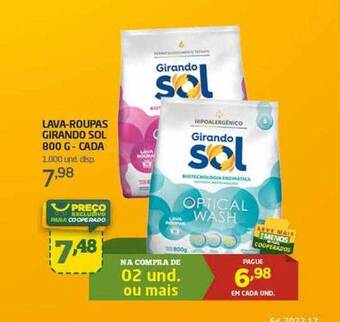 Cooper Lava-roupas girando sol - cada oferta