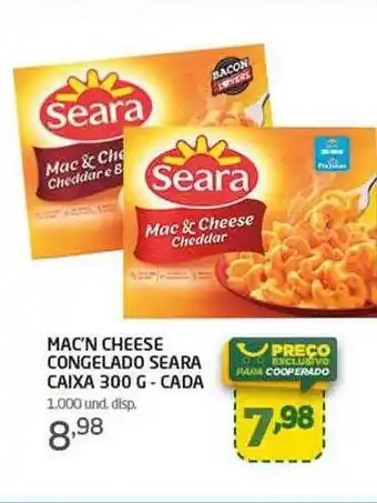 Cooper Mac'n cheese congelado seara - caixa - cada oferta